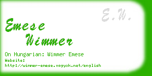 emese wimmer business card